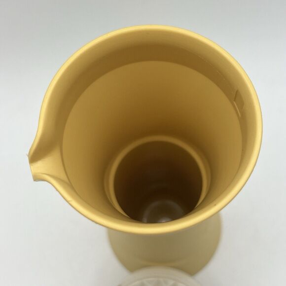 ONE Vintage Tupperware Oil & Vinegar Dressing Cruet Harvest Gold 1246 Lid - Picture 5 of 7